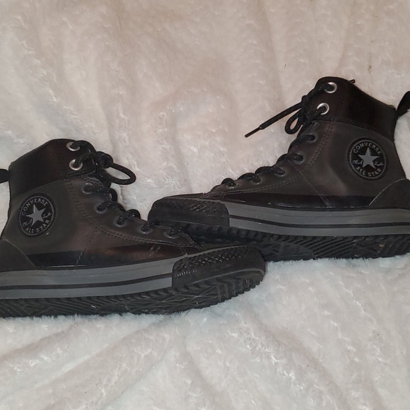 Leather High Top Converse 2y - Picture 4 of 7